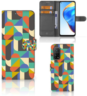 B2Ctelecom GSM Hoesje Xiaomi Mi 10T Pro | Mi 10T Bookcase Funky Retro