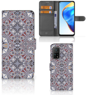 B2Ctelecom GSM Hoesje Xiaomi Mi 10T Pro | Mi 10T Flipcover Flower Tiles