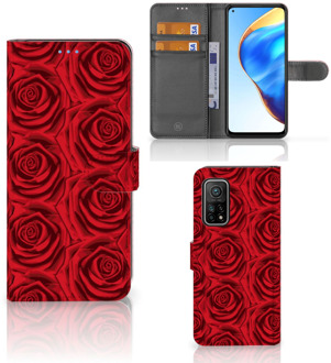 B2Ctelecom GSM Hoesje Xiaomi Mi 10T Pro | Mi 10T Mobiel Bookcase Red Roses