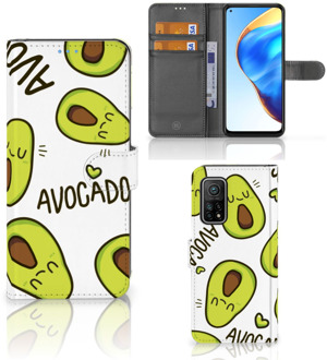 B2Ctelecom GSM Hoesje Xiaomi Mi 10T Pro | Mi 10T Mobiel Bookcase Valentijn Cadeautje Haar Avocado Singing