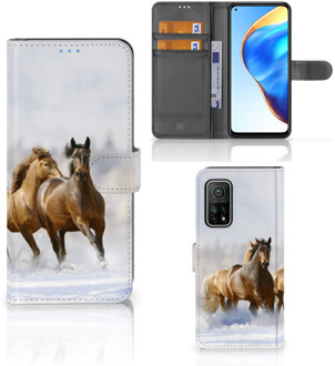 B2Ctelecom GSM Hoesje Xiaomi Mi 10T Pro | Mi 10T Wallet Book Case Paarden