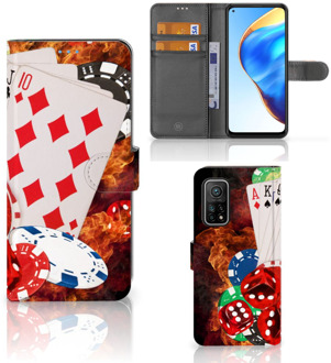 B2Ctelecom GSM Hoesje Xiaomi Mi 10T Pro | Mi 10T Wallet Book Case Personaliseren Casino