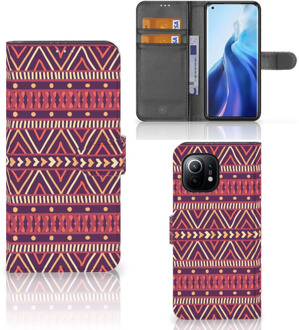 B2Ctelecom GSM Hoesje Xiaomi Mi 11 Bookcase Aztec Purple