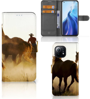 B2Ctelecom GSM Hoesje Xiaomi Mi 11 Bookcase Cowboy