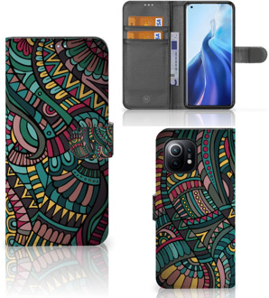 B2Ctelecom GSM Hoesje Xiaomi Mi 11 Flip Case Aztec