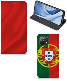 B2Ctelecom GSM Hoesje Xiaomi Mi 11 Lite Bookcase Portugese Vlag