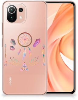 B2Ctelecom GSM Hoesje Xiaomi Mi 11 Lite Bumper Hoesje Doorzichtig Boho Dreamcatcher