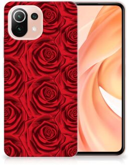 B2Ctelecom GSM Hoesje Xiaomi Mi 11 Lite TPU Bumper Red Roses