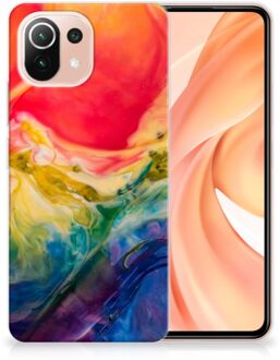 B2Ctelecom GSM Hoesje Xiaomi Mi 11 Lite TPU Bumper Watercolor Dark