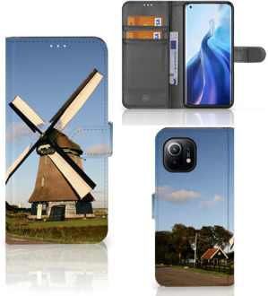 B2Ctelecom GSM Hoesje Xiaomi Mi 11 Mobiel Bookcase Molen