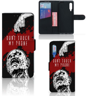 B2Ctelecom GSM Hoesje Xiaomi Mi 9 Book Case met Pasjeshouder Zombie Blood