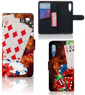 B2Ctelecom GSM Hoesje Xiaomi Mi 9 Book Wallet Case Personaliseren Casino