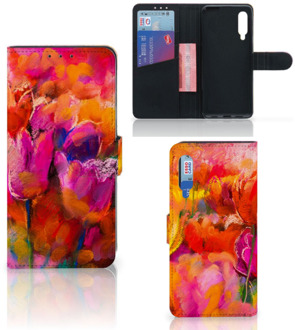 B2Ctelecom GSM Hoesje Xiaomi Mi 9 Cover met Tekst Tulips