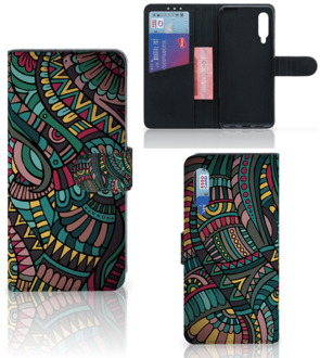 B2Ctelecom GSM Hoesje Xiaomi Mi 9 Flip Case Aztec