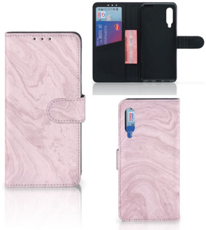 B2Ctelecom GSM Hoesje Xiaomi Mi 9 Flip Case Marble Pink