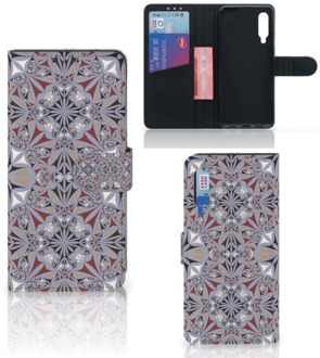 B2Ctelecom GSM Hoesje Xiaomi Mi 9 Flipcover Flower Tiles