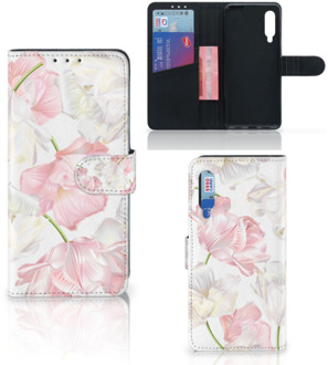 B2Ctelecom GSM Hoesje Xiaomi Mi 9 Wallet Book Case Cadeau voor Mama Lovely Flowers