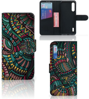 B2Ctelecom GSM Hoesje Xiaomi Mi A3 Flip Case Aztec