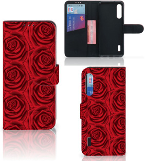 B2Ctelecom GSM Hoesje Xiaomi Mi A3 Mobiel Bookcase Red Roses