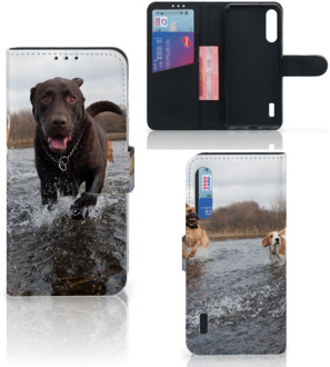 B2Ctelecom GSM Hoesje Xiaomi Mi A3 Wallet Book Case Honden Labrador