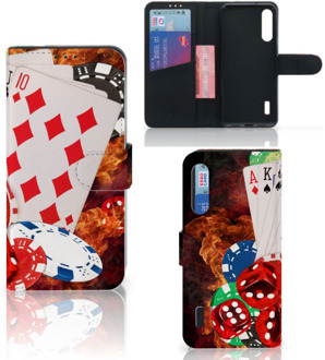 B2Ctelecom GSM Hoesje Xiaomi Mi A3 Wallet Book Case Personaliseren Casino