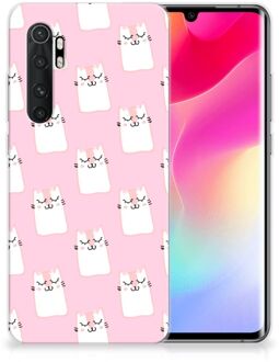 B2Ctelecom GSM Hoesje Xiaomi Mi Note 10 Lite Beschermhoesje Sleeping Cats