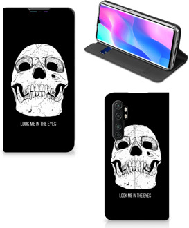 B2Ctelecom GSM Hoesje Xiaomi Mi Note 10 Lite Bookcase Skull Eyes