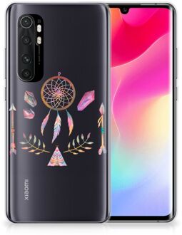 B2Ctelecom GSM Hoesje Xiaomi Mi Note 10 Lite Bumper Hoesje Doorzichtig Boho Dreamcatcher