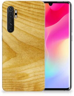 B2Ctelecom GSM Hoesje Xiaomi Mi Note 10 Lite Cover Case Licht Hout