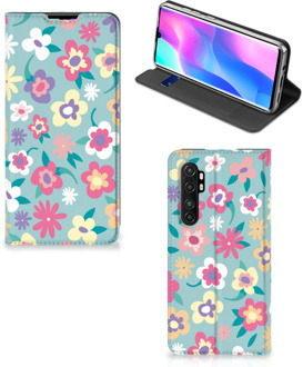 B2Ctelecom GSM Hoesje Xiaomi Mi Note 10 Lite Fotohoesje ontwerpen Flower Power