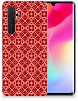 B2Ctelecom GSM Hoesje Xiaomi Mi Note 10 Lite Hoesje met Tekst Batik Red