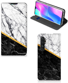 B2Ctelecom GSM Hoesje Xiaomi Mi Note 10 Lite Mobiel Case Marble White Black