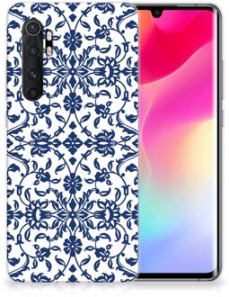 B2Ctelecom GSM Hoesje Xiaomi Mi Note 10 Lite Trendy Telefoonhoesjes Flower Blue