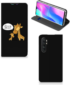 B2Ctelecom GSM Hoesje Xiaomi Mi Note 10 Lite Wallet Case Giraffe