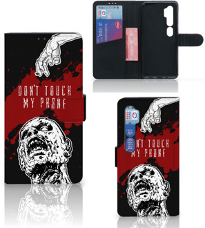 B2Ctelecom GSM Hoesje Xiaomi Mi Note 10 Pro Book Case met Pasjeshouder Zombie Blood