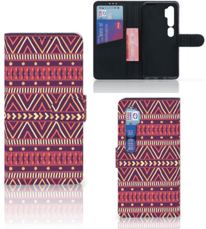 B2Ctelecom GSM Hoesje Xiaomi Mi Note 10 Pro Bookcase Aztec Purple