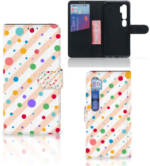 B2Ctelecom GSM Hoesje Xiaomi Mi Note 10 Pro Flip Cover Dots