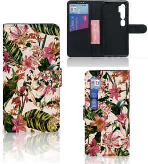 B2Ctelecom GSM Hoesje Xiaomi Mi Note 10 Pro Hoesje ontwerpen Flowers