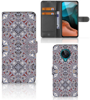 B2Ctelecom GSM Hoesje Xiaomi Poco F2 Pro Flipcover Flower Tiles