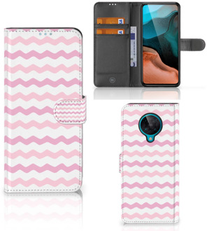 B2Ctelecom GSM Hoesje Xiaomi Poco F2 Pro Hoesje ontwerpen Waves Roze