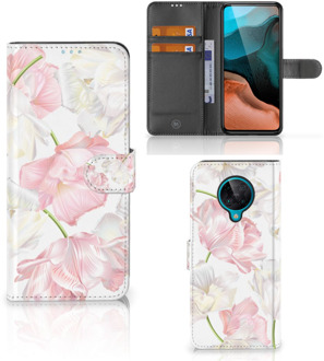 B2Ctelecom GSM Hoesje Xiaomi Poco F2 Pro Wallet Book Case Cadeau voor Mama Lovely Flowers