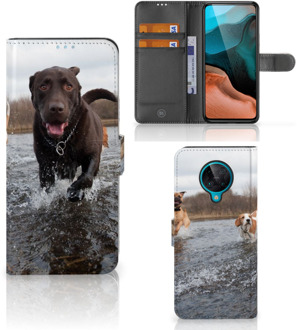 B2Ctelecom GSM Hoesje Xiaomi Poco F2 Pro Wallet Book Case Honden Labrador