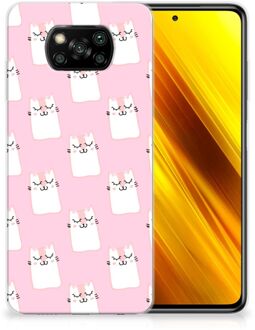 B2Ctelecom GSM Hoesje Xiaomi Poco X3 Beschermhoesje Sleeping Cats