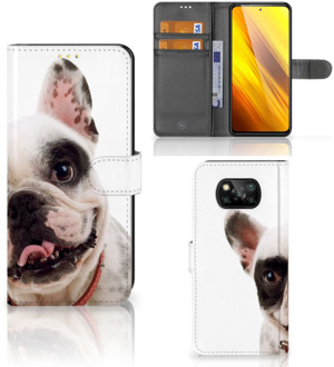 B2Ctelecom GSM Hoesje Xiaomi Poco X3 Bookstyle Case Franse Bulldog