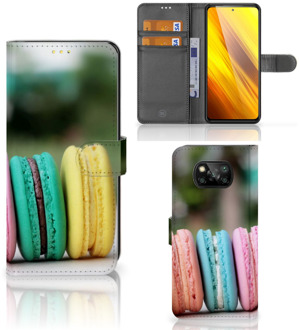 B2Ctelecom GSM Hoesje Xiaomi Poco X3 Flipcover Maken Macarons