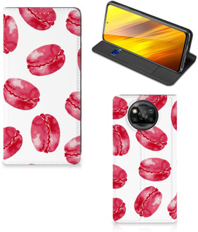 B2Ctelecom GSM Hoesje Xiaomi Poco X3 Fotohoesje ontwerpen Pink Macarons