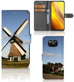 B2Ctelecom GSM Hoesje Xiaomi Poco X3 Mobiel Bookcase Molen