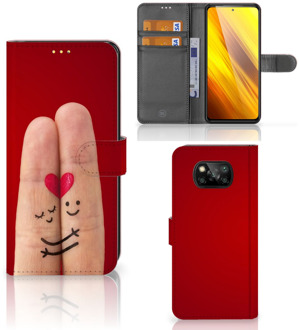 B2Ctelecom GSM Hoesje Xiaomi Poco X3 Wallet Book Case Cadeau voor Vrouw Liefde