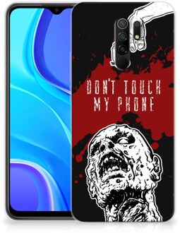 B2Ctelecom GSM Hoesje Xiaomi Redmi 9 Back Case TPU Siliconen Hoesje Zombie Blood