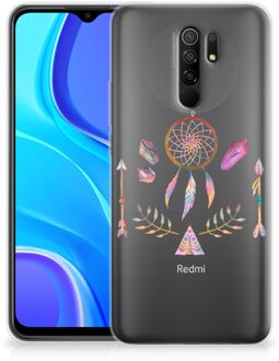 B2Ctelecom GSM Hoesje Xiaomi Redmi 9 Bumper Hoesje Doorzichtig Boho Dreamcatcher